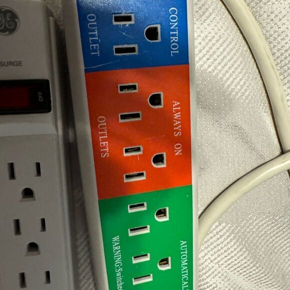 Set of Two Power cord‎ SMART Surge protector. Energy Saving. Must have for home. - Picture 5 of 11